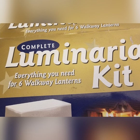 NIB Complete Luminaria Kit 6 Walkway Lanterns Outdoor Candke Holder 24 PC Kit - Picture 4 of 12